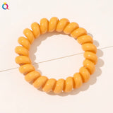 High Elasticity Telephone Coil Hairbands Women Spiral Hair Ties Girls Hair Rings Rope Solid Color Hair Accessories Gum Scrunchy
