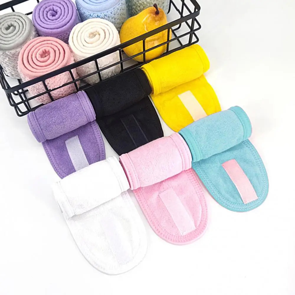 Face Headbands For Women Fleece Hair Bands Wide Hairband Yoga SPA Bath Wash Face Headband Makeup Shower Skincare Headband