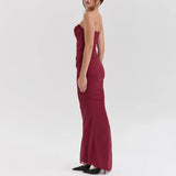 Suninheart Elegant 2 Pieces Dress Set with Scarf Women Fashion Matching Sets Sexy Cropped Top and Long Dress Set Casual Dress