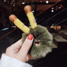 Women Girl Cute Cartoon Hair Scrunchies Panda Cows Cat Rabbit Plush Elastic Hair Bands Sweet Pontail Ties Christmas Accessories