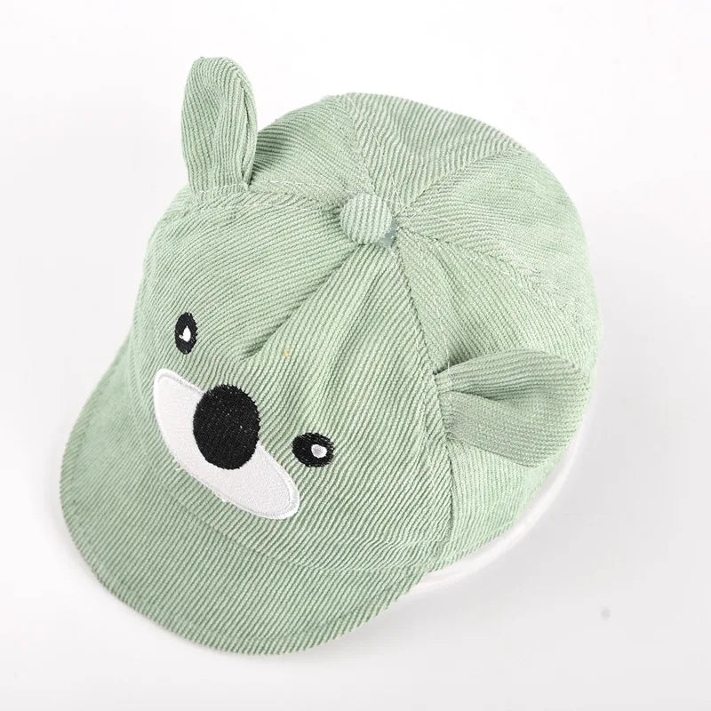 Cartoon Bear Baby Duck Tongue Hat Boy Girl Sunshade Peaked Cap Cotton Children Outdoor Visor Korean Kids Short Brim Baseball Hat