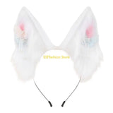 Y5GC Bendable Cats Ear Hairband Plush Animal Ear Hairband For Anime Enthusiasts Roleplay and Halloween Party DressingUp Props