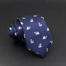 Cute Cartoon Pattern Animal Floral Printed Tie For Men Narrow Slim NeckTie Wedding Red Navy Party Ties Cravat Accessories Gifts