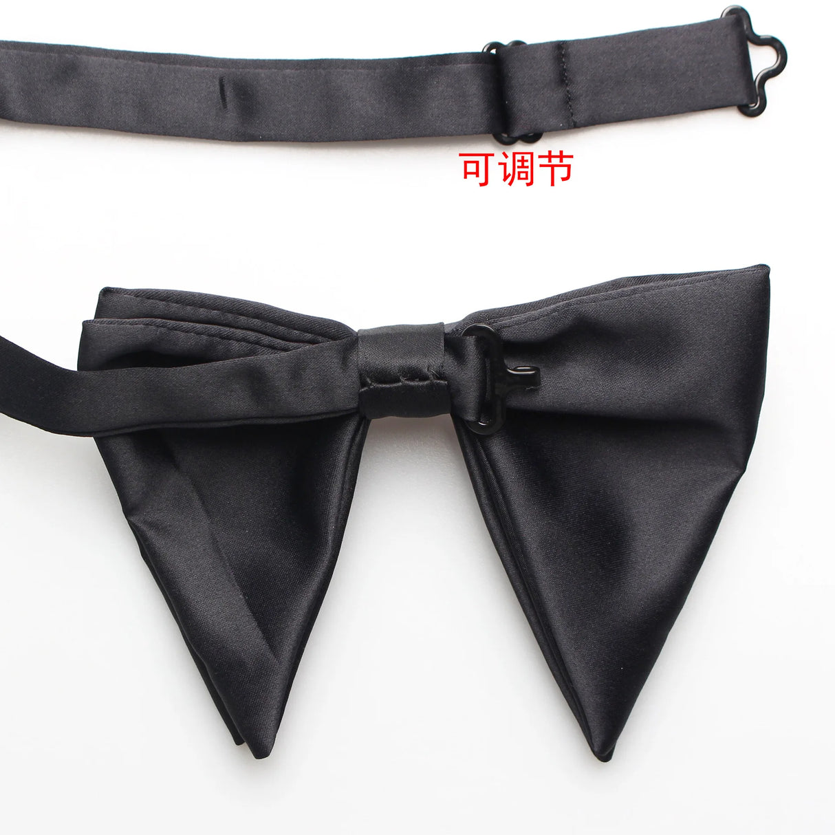 New Mans Black Bow Luxurious Polyester Horn Bow Tie With Pearl Chain Brooch For Bussiness Wedding Party Tuxedo Accessories Ties