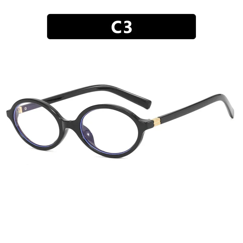 Oval Small Frame Retro Female Korean Plain Glasses Anti-blue Light Eyeglasses Eye Protection Ladies Optical Spectacle Eyeglass