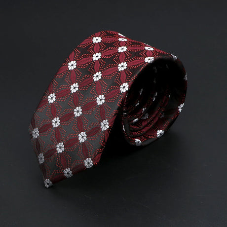 26 Styles Men's Jacquard Novelty Ties Skinny Floral Paisley Striped  Necktie Business Narrow Suit Shirt Daily Wear Accessories