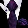 Men Neckties Tie Classic Handkerchiefs Plaid Necktie Cufflinks For Men Blouse Business Wedding Accessories Woman Collar Man Gift