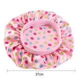 Kids Girls Sleep Cap Floral Print Hair Bonnet Satin Night Sleep Hat Turban Sleeping Hat Children Hair Care Bonnet Nightcap Caps