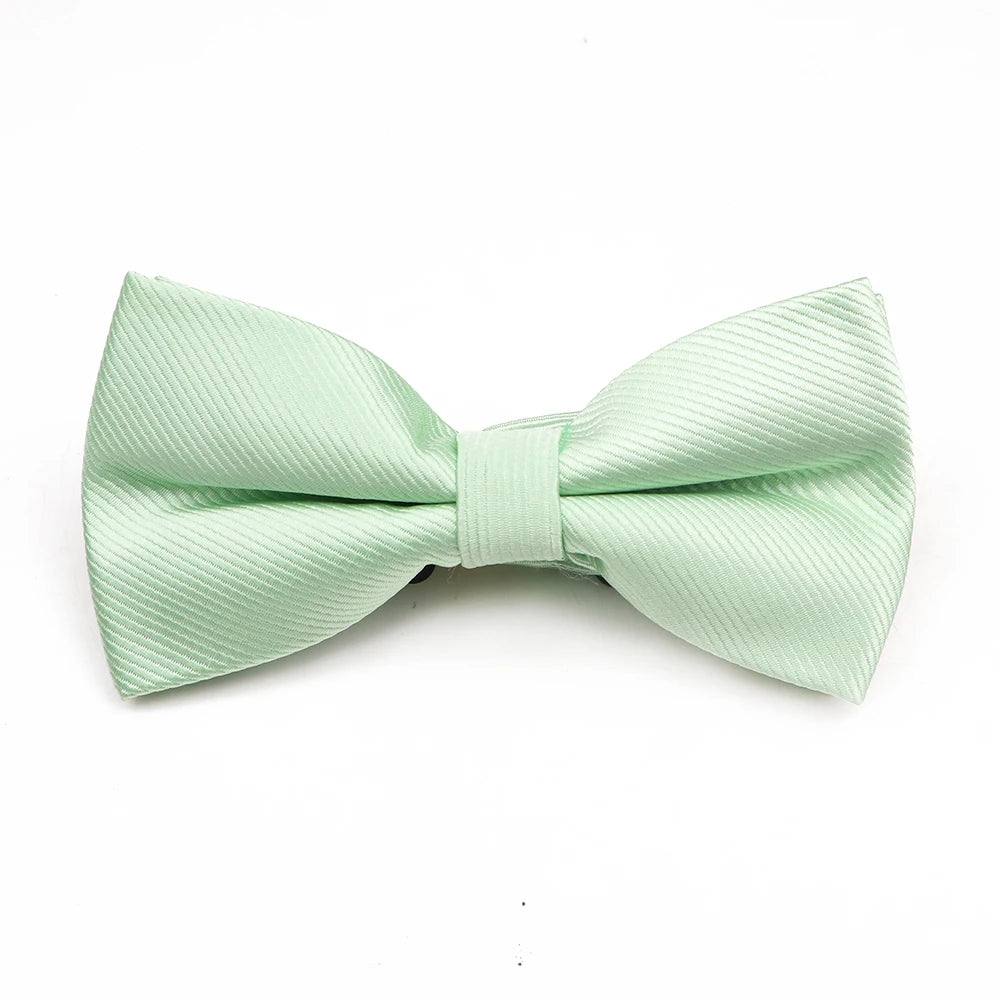 Classical Solid Fashion Bowties Groom Men Colorful Striped Cravat Grid Male Marriage Butterfly Wedding Bow Ties