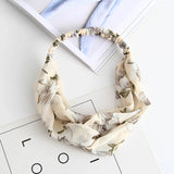 Cross elastic headband chiffon silk headband ladies headband hair accessory sports face wash