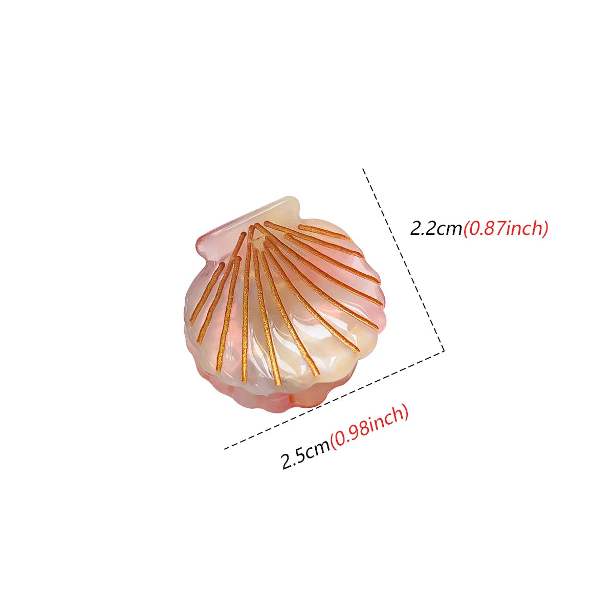Fashion Shell Hair Claws Hairwear for Women Sweet Cute Mini Shark Clip Crab Clamps Hair Clips Claw Clip Trendy Hair Accessories