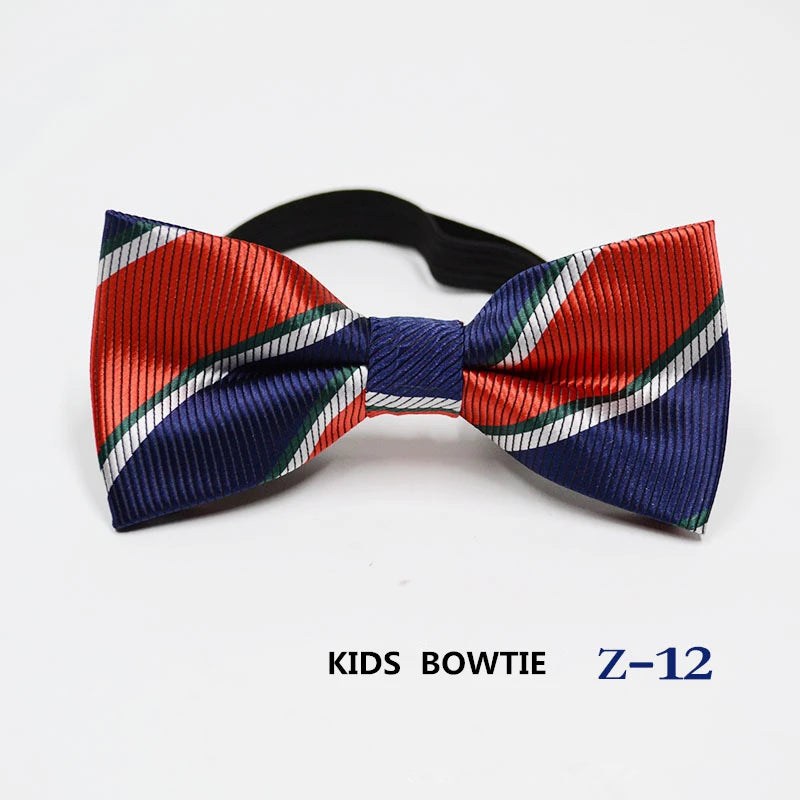 53 Color Children's Bow Tie Fashion Jacquard Baby Neckties Tie Baby Kid Kids Classical Pet Striped Butterfly Elastic Cord BowTie