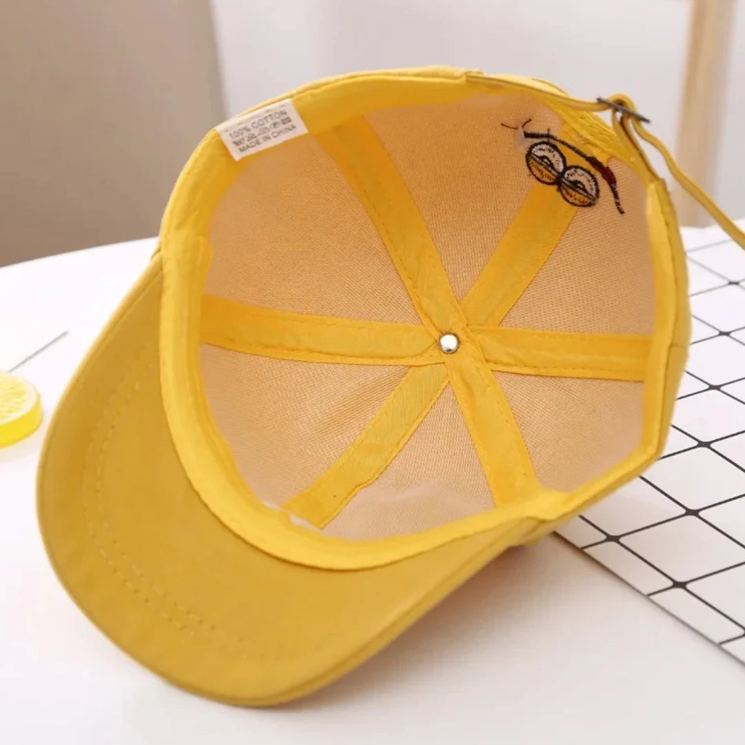 Girls Boy Adjustable Hat Children's Kid Baseball Cap Sunscreen Baby Hat Hip Hop M Letter Embroidered Kids Caps 1-6-8-12-15 Years