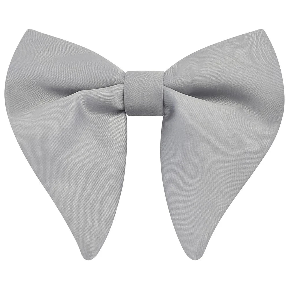GUSLESON Fashion Pink Champagne Blue Solid Bow Tie For Men Classic Big Bowtie For Party Wedding Bowknot Adult Mens Tie