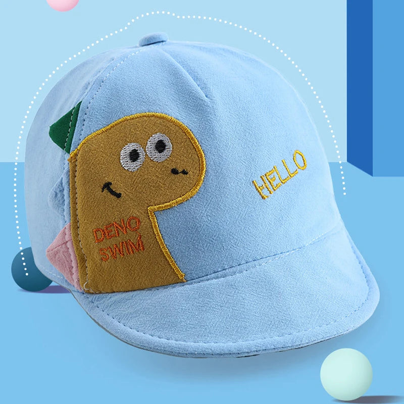 1-4 Years Kids Boys Girls Baseball Hats Cap Cartoon Animal Pattern Hat Sun Protection Cap Lightweight Hats