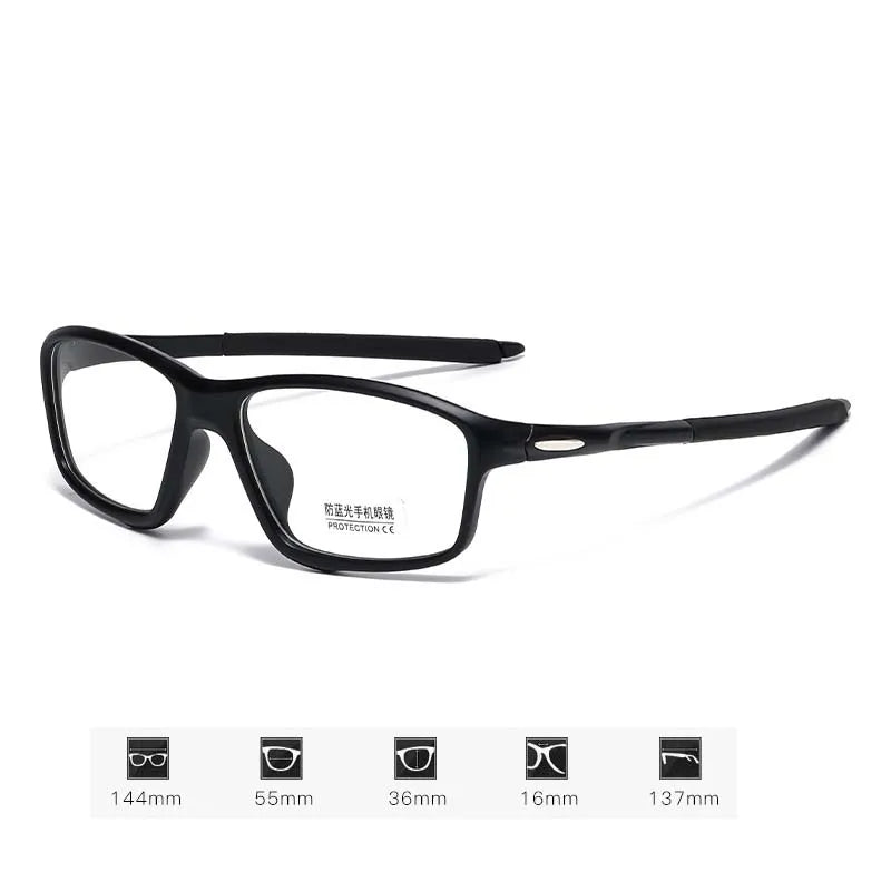 Ultra Light Blue Light Blocking Myopia Glasses Fashion Outdoor Color Changing Sports Near Sight Eyewear Photochromic Eyeglasses