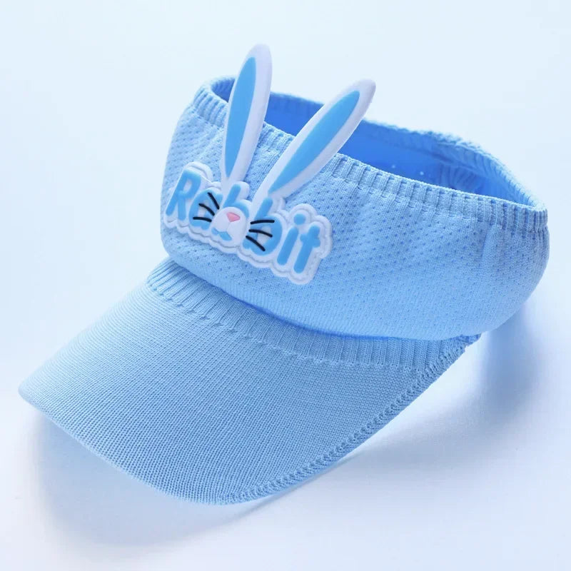 2023 New Kids Sun Hats Children Summer Visors Cute Rabbit Wings Bunny Hat Summer Hat for Kids Boys Girls Hats 3-12years Old