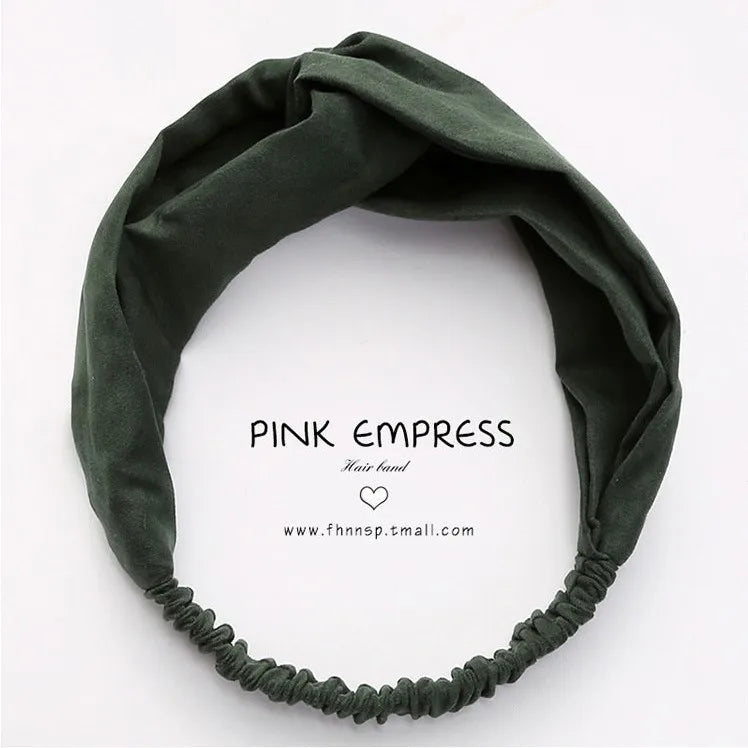 Cross elastic headband chiffon silk headband ladies headband hair accessory sports face wash