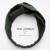 Cross elastic headband chiffon silk headband ladies headband hair accessory sports face wash