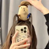 5PCS Headband Cartoon Mouse Hairband New Cartoon Plush Doll Headband French Wide-brim Hairpin Photo Headwear Creative Girl Gift