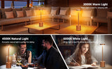 LED Table Lamp Touch Sensor Rechargeable Desktop Night Light Wireless Reading Lamp for Restaurant Hotel Bar Bedroom Decor Light