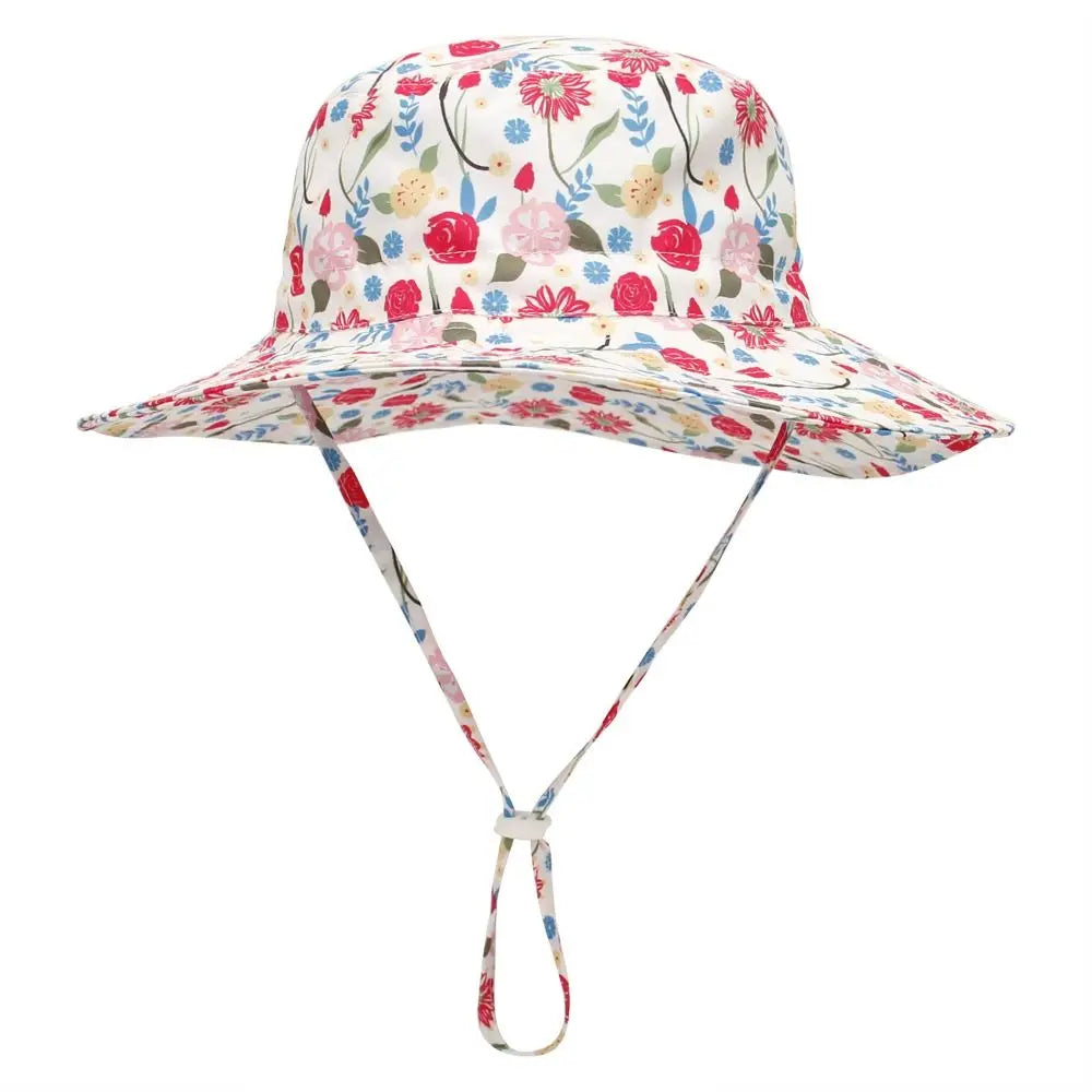 Summer Baby Sun Hat Baby Sun Hat for Girls and Boys Outdoor Neck Ear Cover Anti UV Kids Beach Caps Bucket Cap 0-8 Years