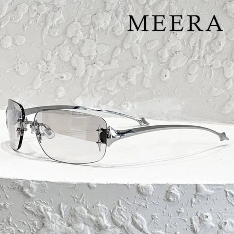 Luxury Brand Designer Fashion GM Titanium Half frame Sunglasses Men Driving Sun Glasses Goggles Shades UV400 Eyewear Glitt
