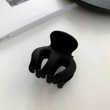 Women Elegant Black Geometric Plastic Hair Claw Lady Sweet Long Hair Holder Toothed Hair Clips Hairpins Fashion Hair Accessories