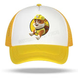 Paw Patrol Skye Kids Baseball Cap Marshall Rubble Girl Peak Cap Cartoon Boy Chase Rocky Mesh Cap Parent-child Summer Sunhat Gift