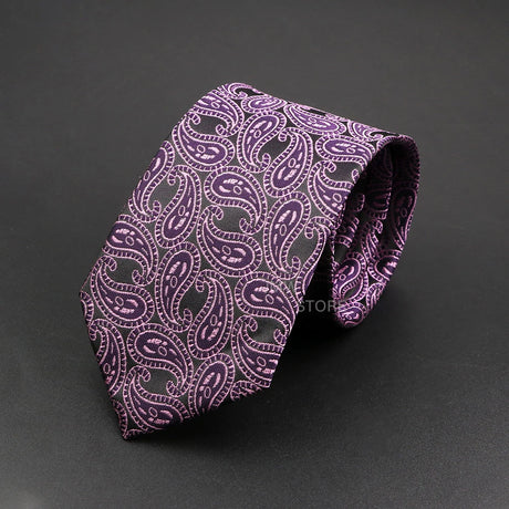 New Design Wedding Men Tie Grey Brown Green Paisley Flower Neckties Men Business Dropshipping Groom Collar Accessories Gift