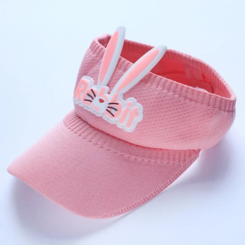 2023 New Kids Sun Hats Children Summer Visors Cute Rabbit Wings Bunny Hat Summer Hat for Kids Boys Girls Hats 3-12years Old