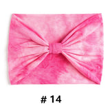 Tie Dye Headbands for Women Wide Turban Headwrap Knotted Vintage Hairbands Cotton Bandanas Bandage Headscarf Hair Accessories