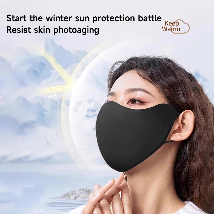 Fashion Warm Face Mask for Women High Quality Washable Reusable Anti Dust Windproof Mouth-muffle Winter Warm Breathable Mask