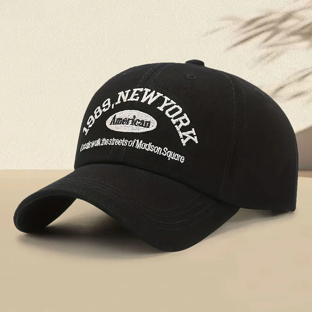 One Retro Embroidered Adjustable Baseball Cap, Casual Sun Hat for Men and Women, Perfect for Super Bowl Sunday Party