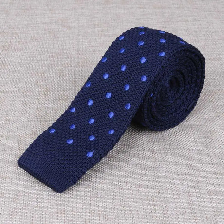 Men's Suits Knit Tie Plain Necktie For Wedding Party Tuxedo Casual Dots Woven Skinny Gravatas Cravats Accessories 25colors