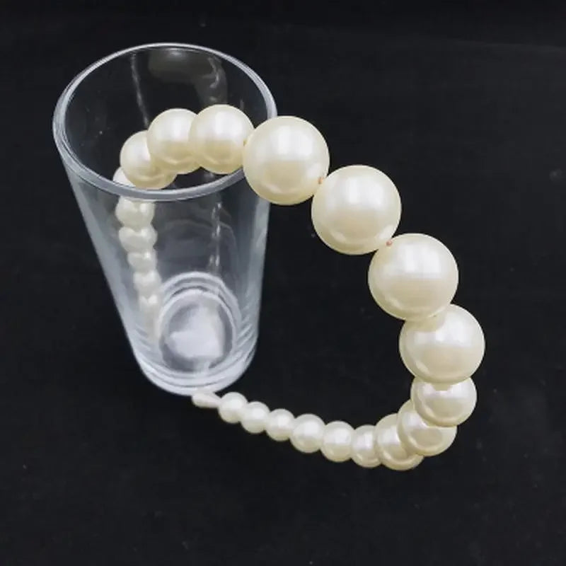 Big Pearls Hairbands Elegant Headband Women Headwear Cute Ear Hair Hoop for Girls Hair Accessories
