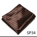 High Grade 2023 New Style Hot sale Silk Handkerchief Black Suit Accessories Solid Men Abraham Lincoln's birthday Pocket Square
