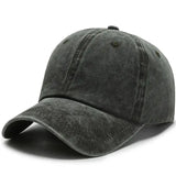 Hat Men's Washed Coated Baseball Cap Color Tile Korean Version Simple Dome Cap Solid Color Sports Sun Hat