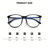 2/3PCS Blue Light Blocking Glasses - Fashion Oversized Frame Glasses Round  Eyeglasses,  Computer Gaming Glasses for Women/Men