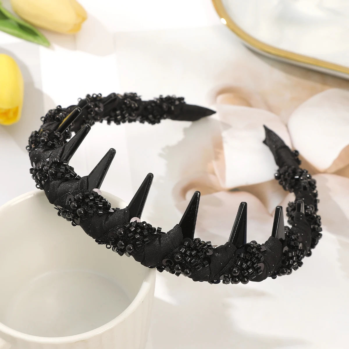 Toothed Non-slip Headbands Women Black Red Hair Hoops Bezel Headwear Ladies Korean Fashion Hair Accessories Hair Bands