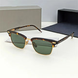 Men Square Business Titanium Acetate Glasses Frame Fashion Brand Designer Ultra-light Eyeglasses TB711 Sun Sunglasses Glasses