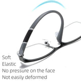 Men's Blue Light Blocking Reading Glasses Vintage Retro Metal Half Frame Eyeglasses Unisex Classic Business Eyewear Presbyopia