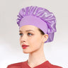Newly Satin Night Hair Cap Women's Solid Sleeping Hat Sleep Care Bonnet Nightcap For Women Unisex Cap