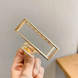 Metal Hair Claw Crab Clip for Women Girls Korean Non Slip Big Geometric Barrette Shark Clip Hairpin Head Pearl Hair Accessories