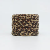 5PC High Elasticity Hair Ties Leopard Print Elastic Hair Scrunchie Ties for Women Wild Fashion Head Rope Hair Styling Accessorie