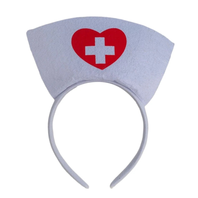 Nurse Hat Headbands Halloween Headbands Hair Accessories for Girls and Womens Holiday Party Headwear