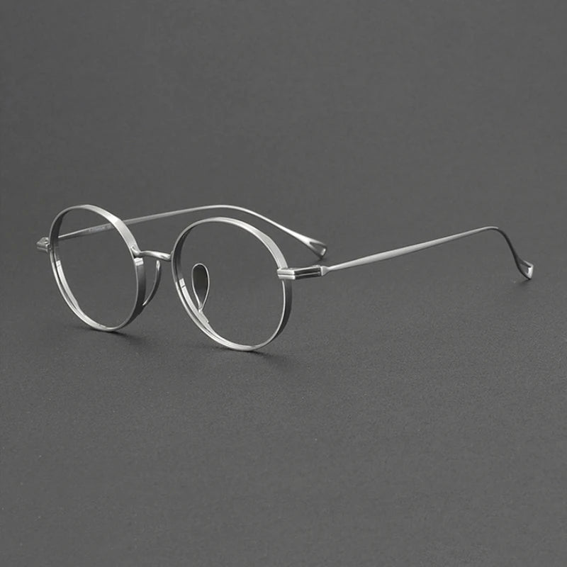 2025 NEW Titanium Handmade Glasses Frame Round Oval Retro Glasses For Men Reading Glasses Frames For Myopia For Women KMN-3003