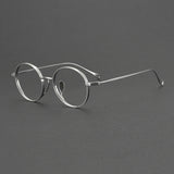 2025 NEW Titanium Handmade Glasses Frame Round Oval Retro Glasses For Men Reading Glasses Frames For Myopia For Women KMN-3003