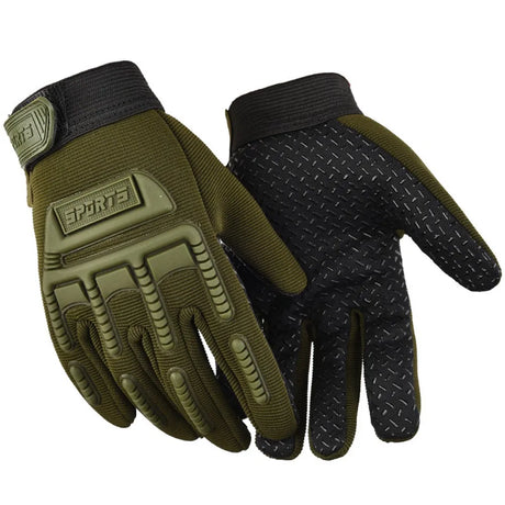 Tactical Gloves Outdoor Cycling Glove for Kids 6-11 Years Boys Sports Climbing Fishing Gloves Anti Slip Full Finger Gloves W18