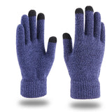 New Winter Men Knitted Gloves Touchscreen High Quality Male Mitten Thicken Warm Wool Cashmere Solid Women Business Gloves Autumn